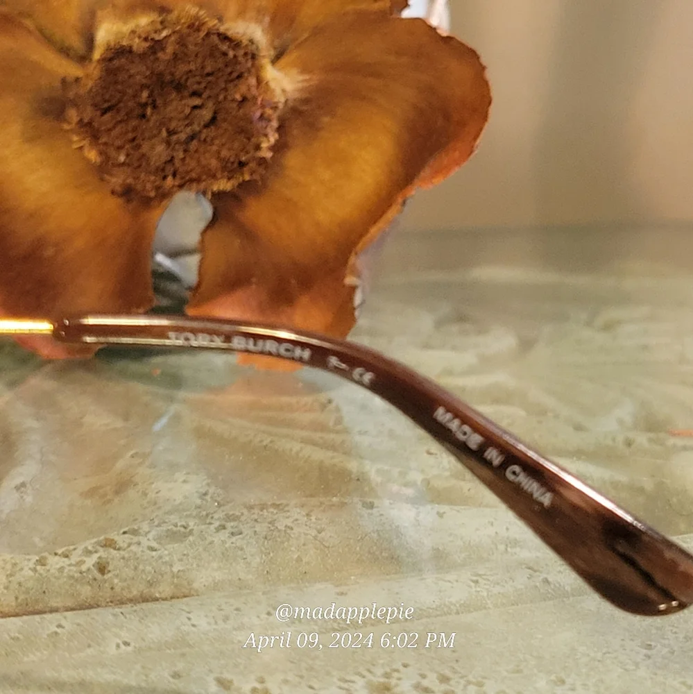 Tory Burch Eyeglasses TY2048 1356 Olive Horn Designer Luxury Celebrity #63